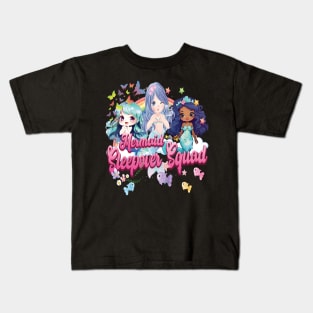 Mermaid Sleepover Squad Slumber Party Gifts Cute Girl Ladies Adults Kids T-Shirt